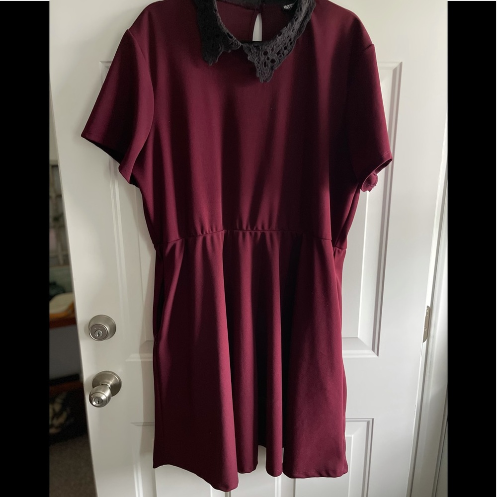Hot Topic Deep Red A-Line Dress